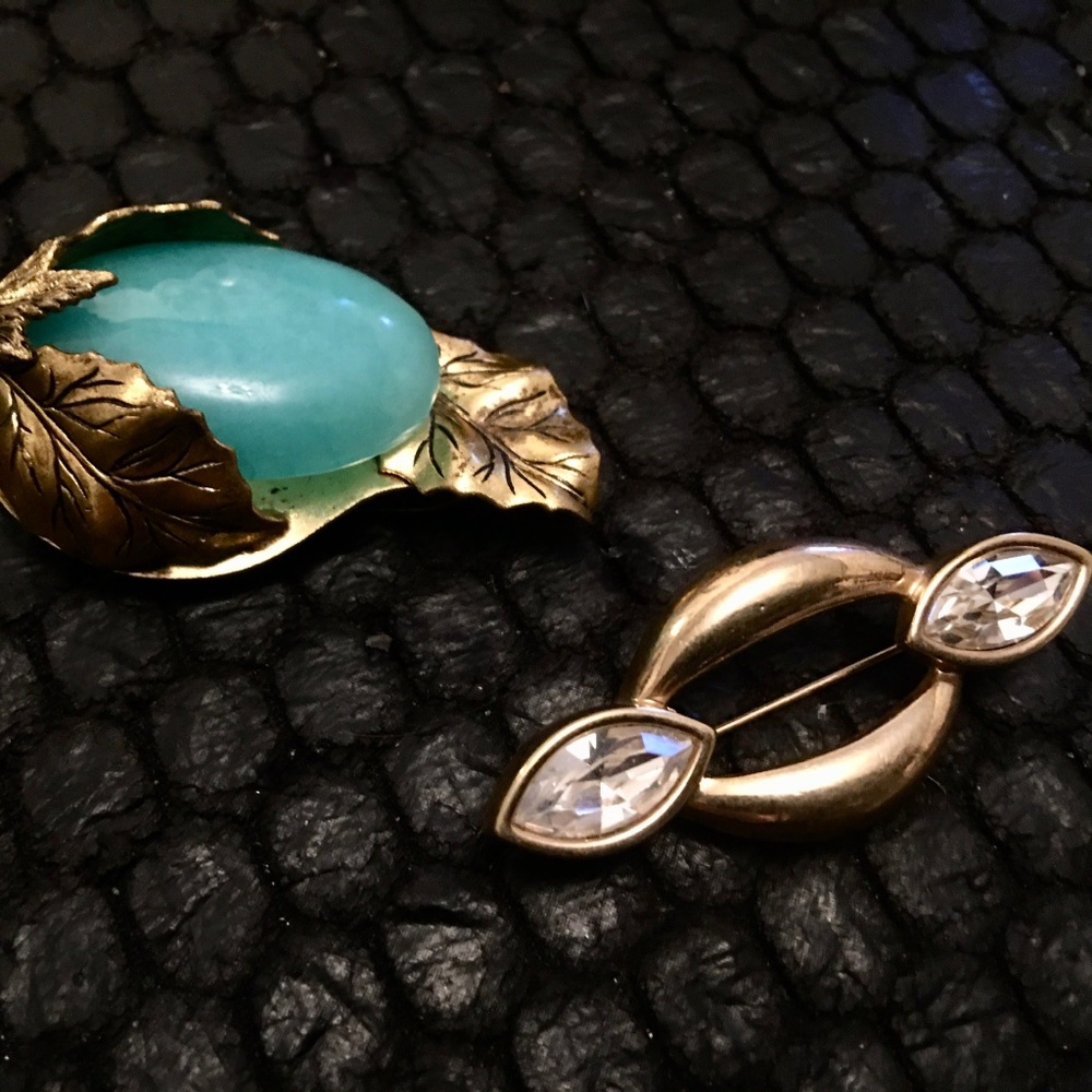 Two PREMIUM Vintage Pins - Lapel and Blouse - for a single price.